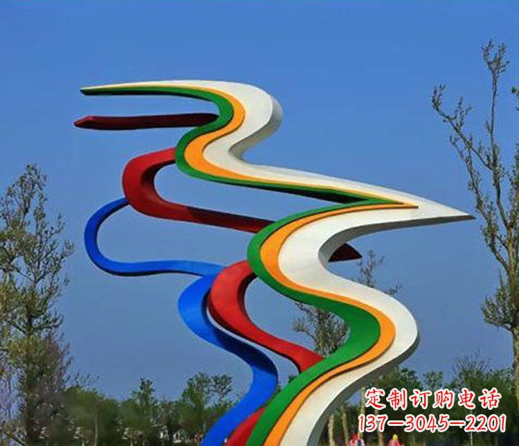 上海精美不锈钢飘带雕塑