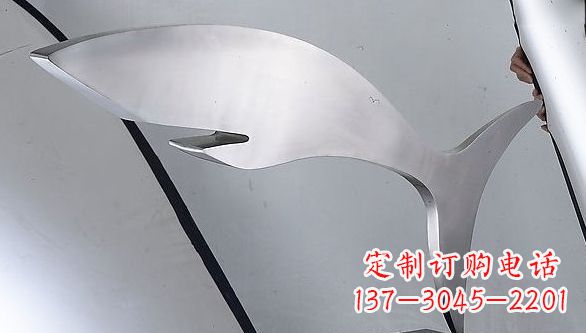 上海不锈钢鲨鱼雕塑艺术精品