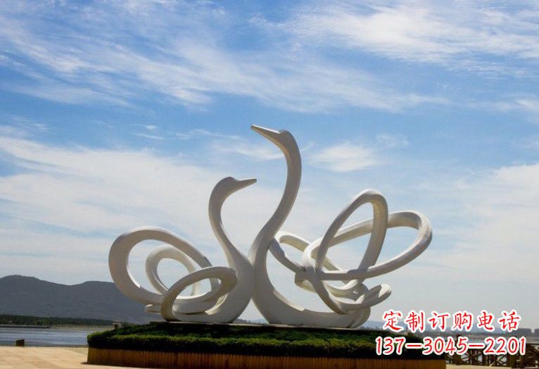 上海不锈钢制天鹅雕塑