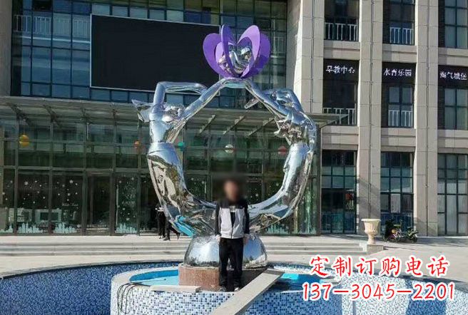 上海不锈钢抽象女孩雕塑
