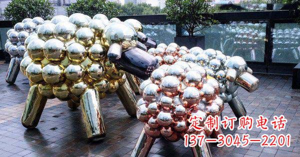 上海不锈钢羊雕塑艺术与美感相结合