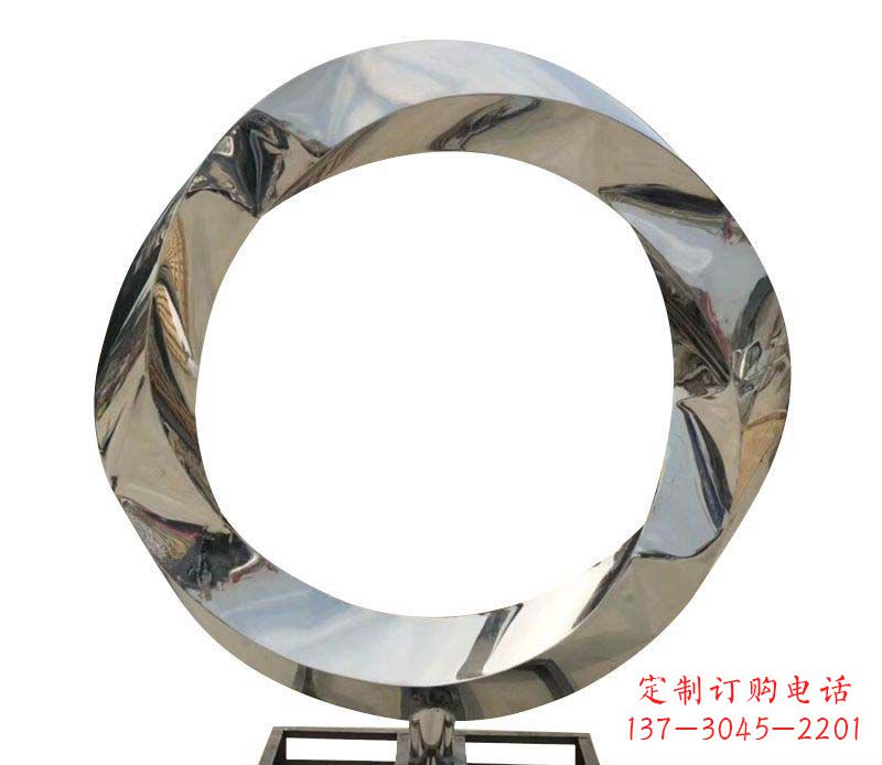 上海不锈钢圆环雕塑——精美而优雅