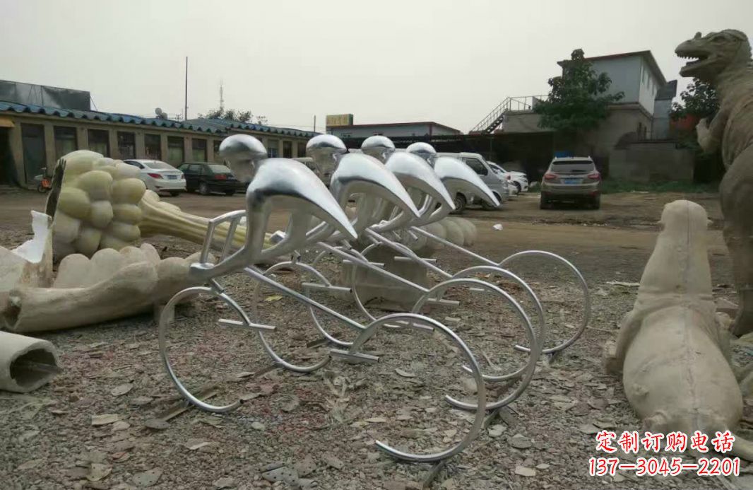 上海不锈钢自行车雕塑