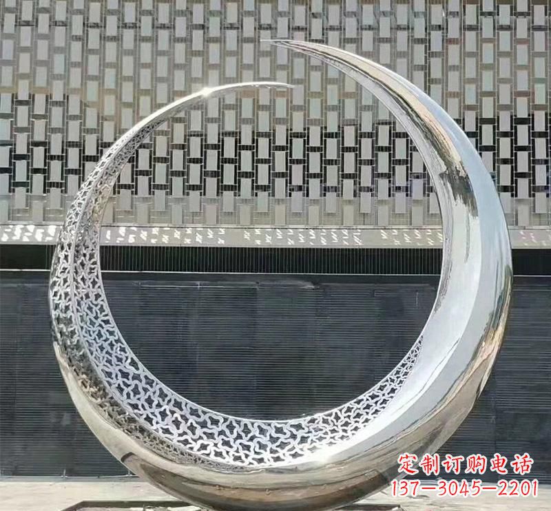 上海精美不锈钢圆环雕塑