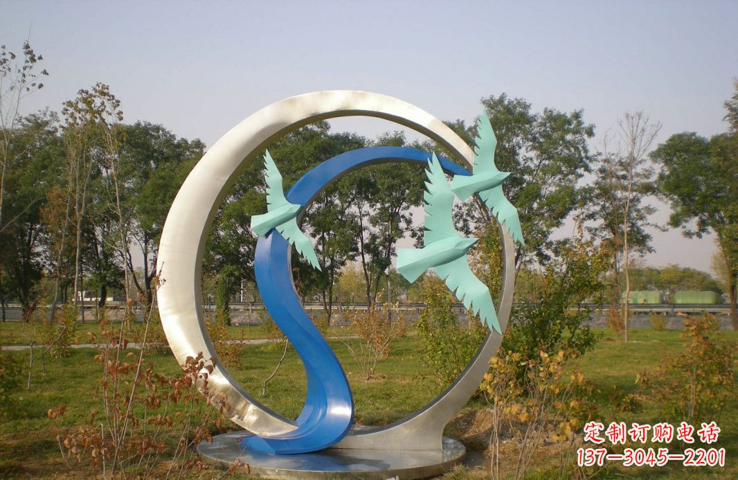 上海大雁南飞，美丽风景线