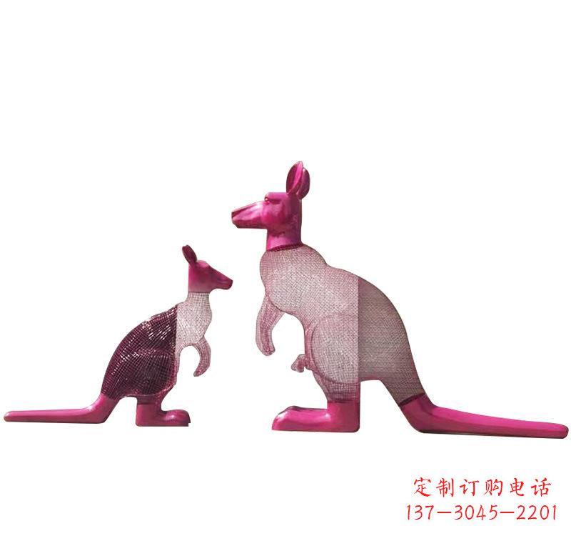 上海不锈钢袋鼠雕塑