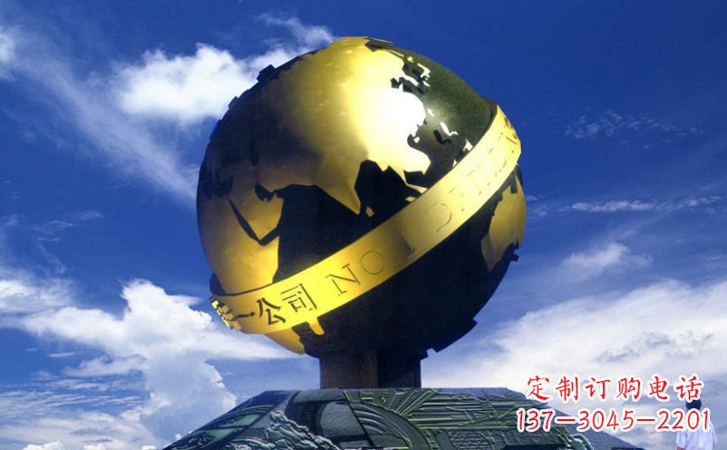 上海不锈钢地球雕塑传承持久的环保理念