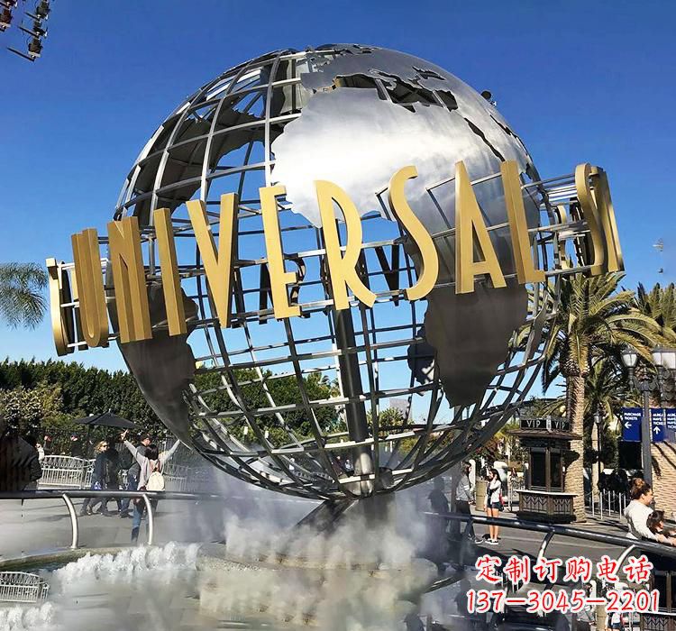 上海不锈钢地球仪书籍雕塑