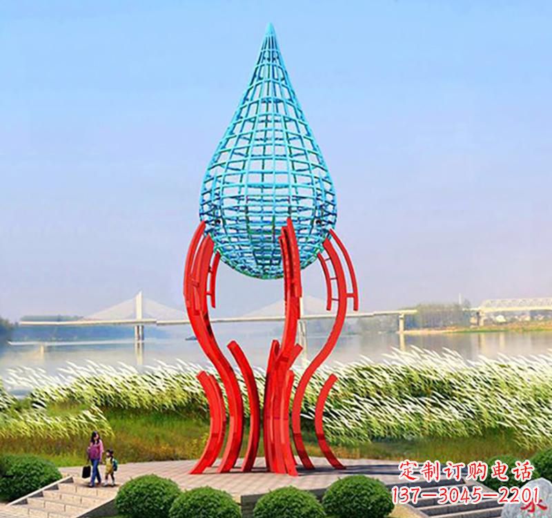 上海不锈钢灯泡雕塑灯光点亮美好生活