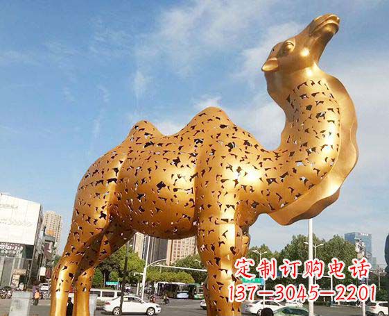 上海不锈钢锻造骆驼雕塑