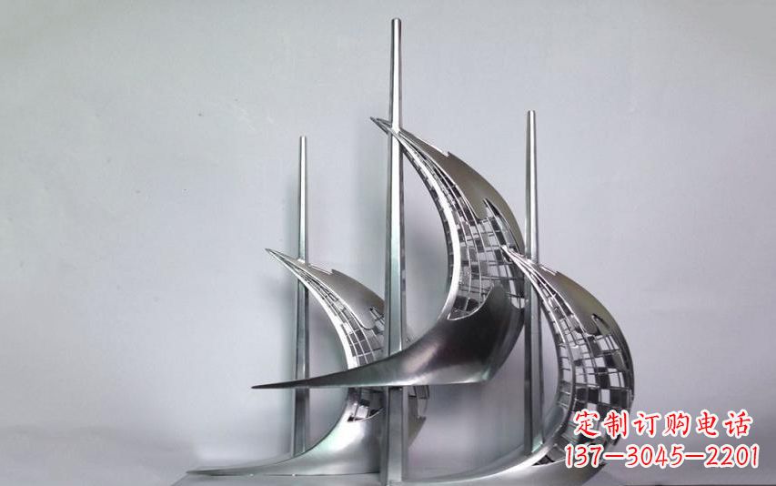 上海不锈钢帆船雕塑——海洋之旅的象征