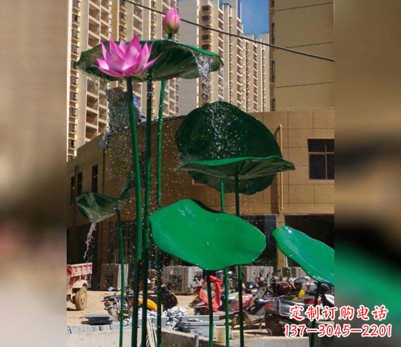 上海不锈钢仿真荷花雕塑