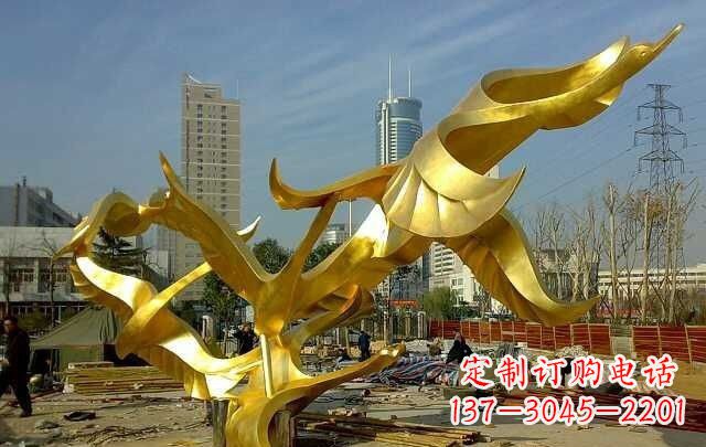 上海不锈钢飞翔的天鹅雕塑