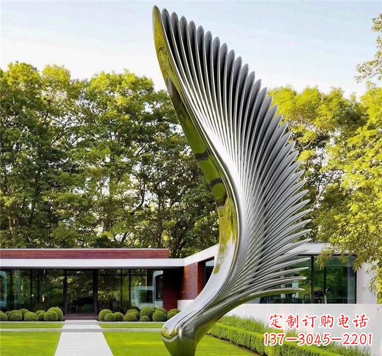 上海不锈钢飞行翅膀雕塑——精美的艺术之作