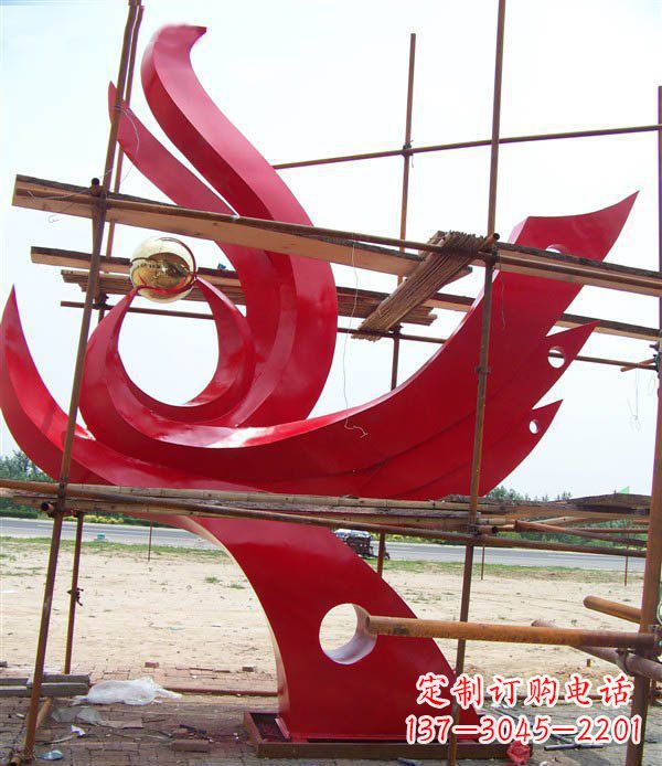 上海凤凰展翅高飞——不锈钢凤凰明珠广场景观雕塑