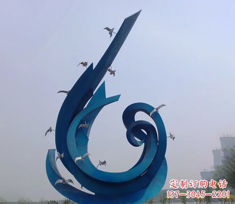 上海不锈钢鸽子雕塑雕刻着永恒与美丽