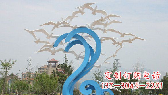 上海鸽子雕塑不锈钢的象征
