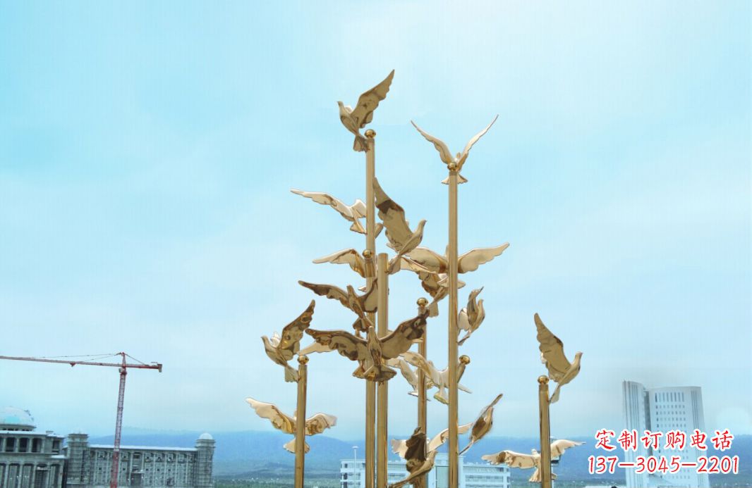 上海鸽子雕塑,传承着美好的历史