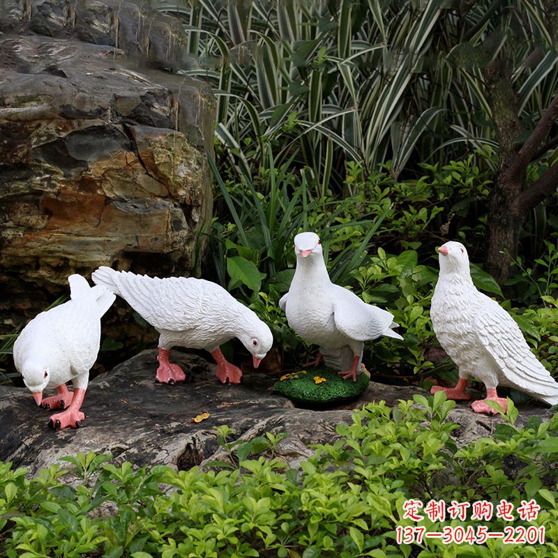 上海不锈钢鸽子立体雕塑精美雕塑点缀美好生活