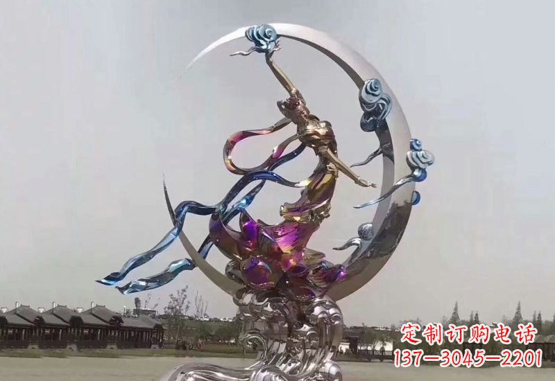 上海不锈钢嫦娥奔月雕塑