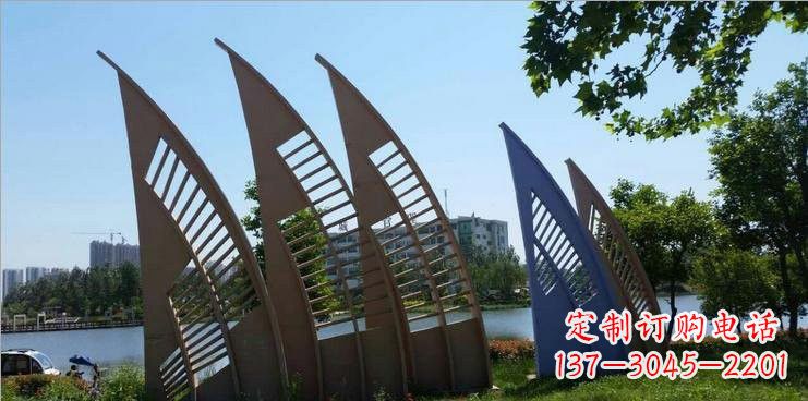 上海不锈钢公园的船帆雕塑