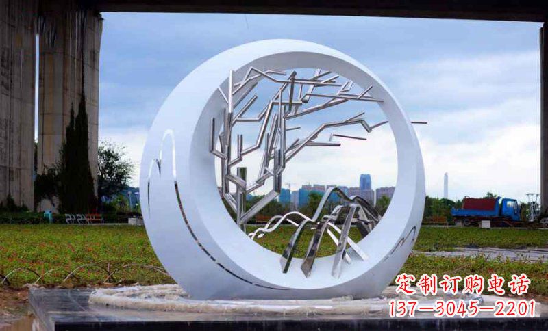 上海不锈钢树枝雕塑艺术与环保的完美结合