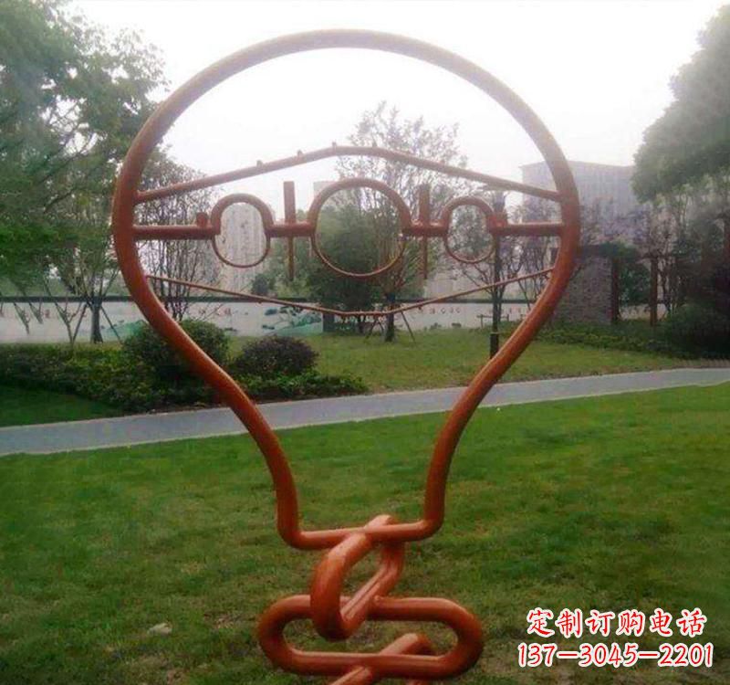 上海不锈钢灯泡雕塑点亮城市之美
