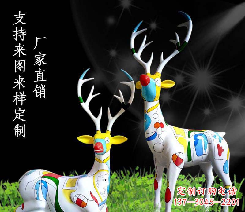 上海不锈钢动物雕塑——小鹿