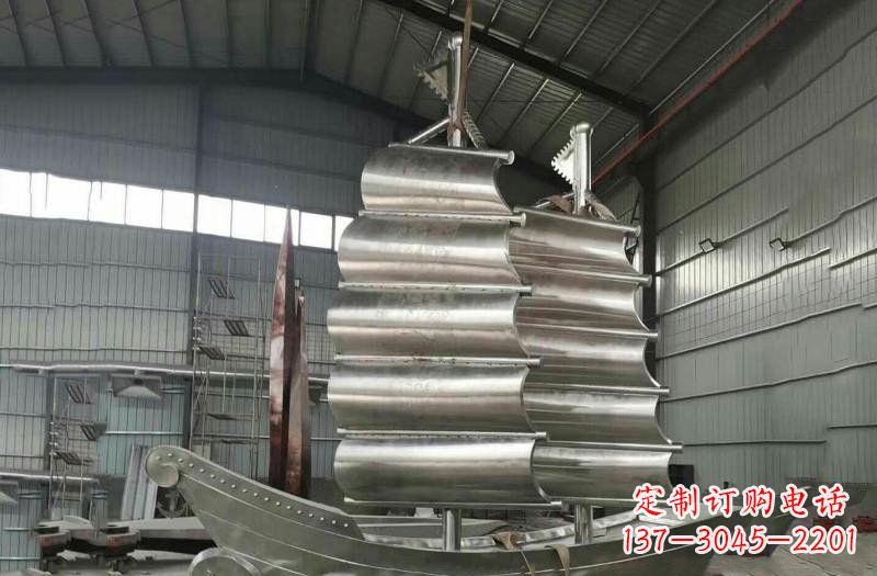 上海不锈钢帆船雕塑海洋的象征