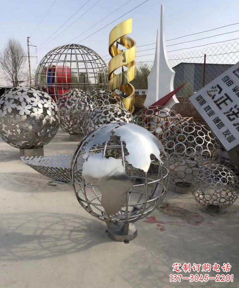 上海不锈钢地球雕塑融合艺术与自然的完美结合