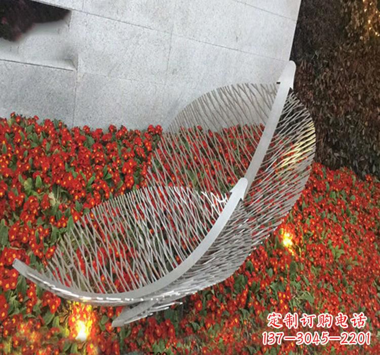 上海不锈钢公园镂空树叶雕塑——精致艺术品