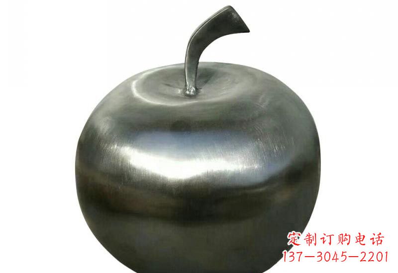 上海不锈钢苹果雕塑精美的艺术之作
