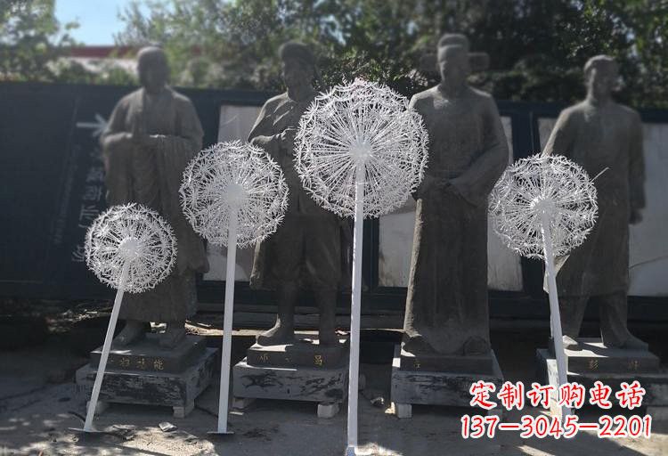 上海不锈钢蒲公英喷泉雕塑