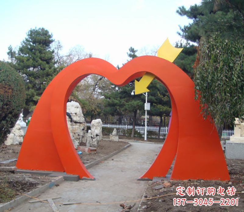 上海不锈钢拱门雕塑给空间增添灵动之美