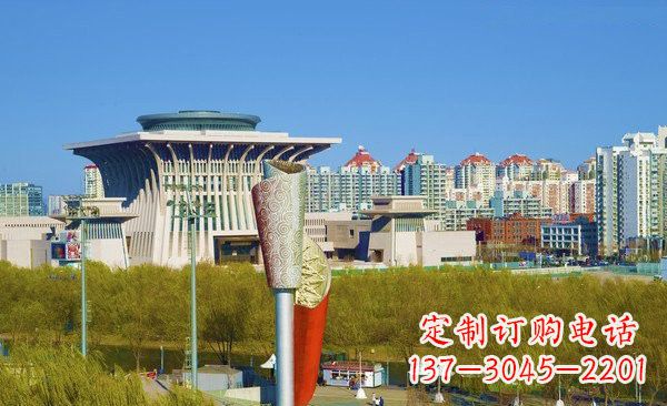 上海不锈钢广场大型火炬雕塑