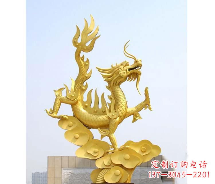 上海不锈钢虎跃雕塑——传承英雄气概