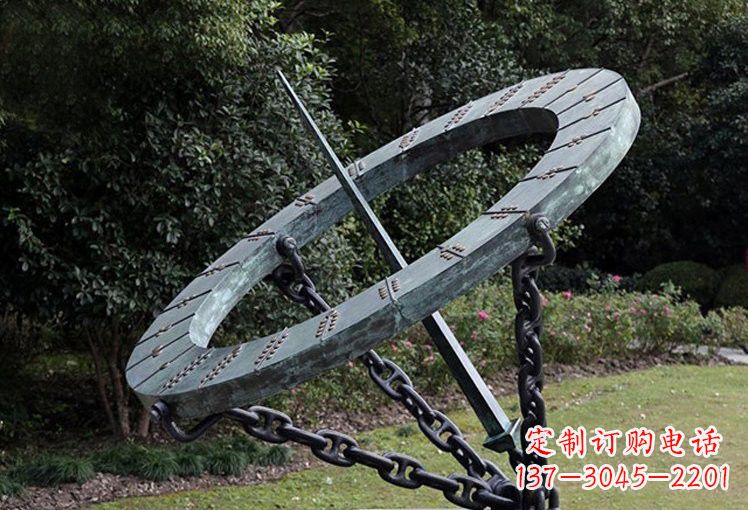 上海不锈钢日晷雕塑精致的艺术符号