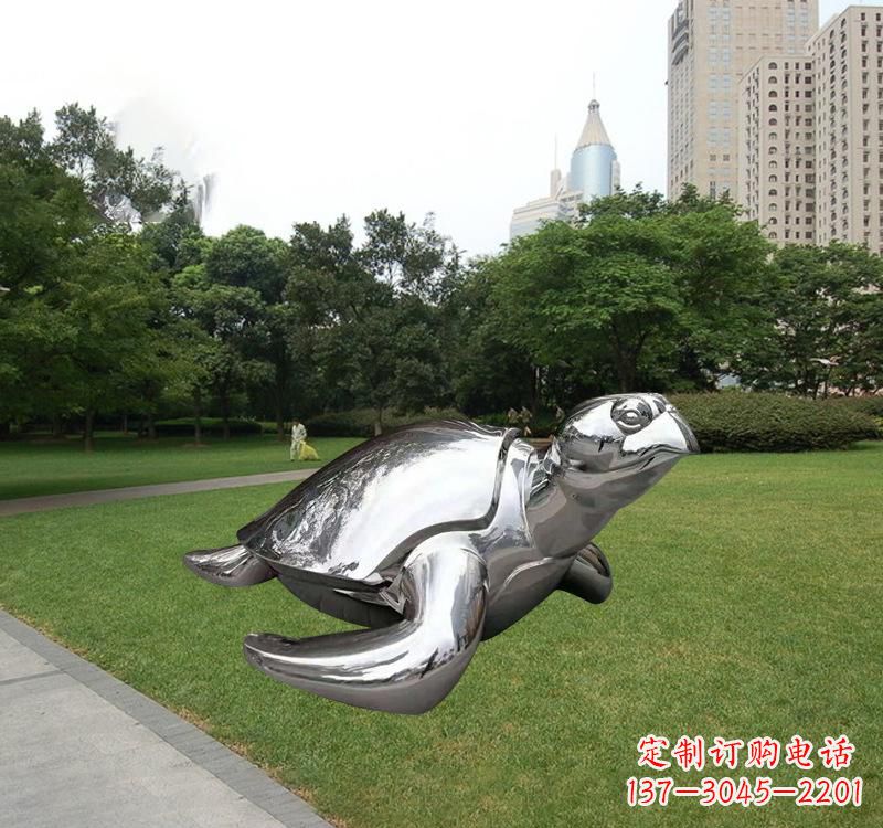 上海不锈钢海龟雕塑传承海洋文化的象征