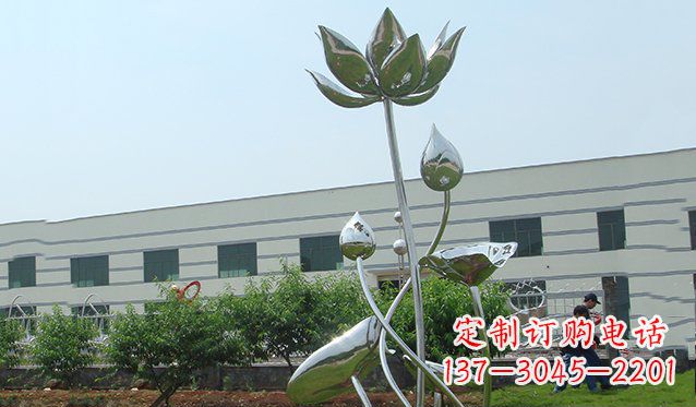 上海不锈钢荷花雕塑