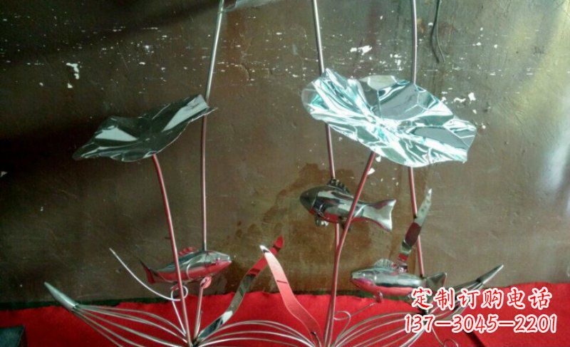 上海不锈钢荷花景观雕塑 (3)