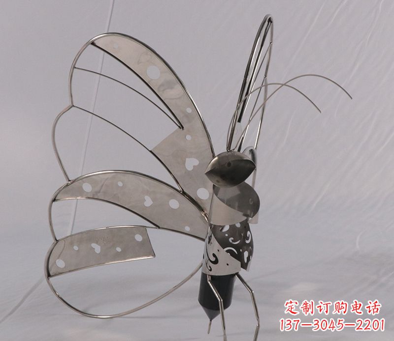 上海不锈钢蝴蝶雕塑精美的艺术品