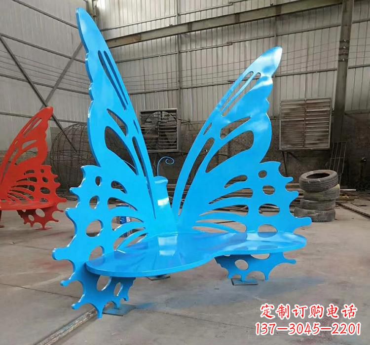 上海不锈钢蝴蝶座椅雕塑艺术精品
