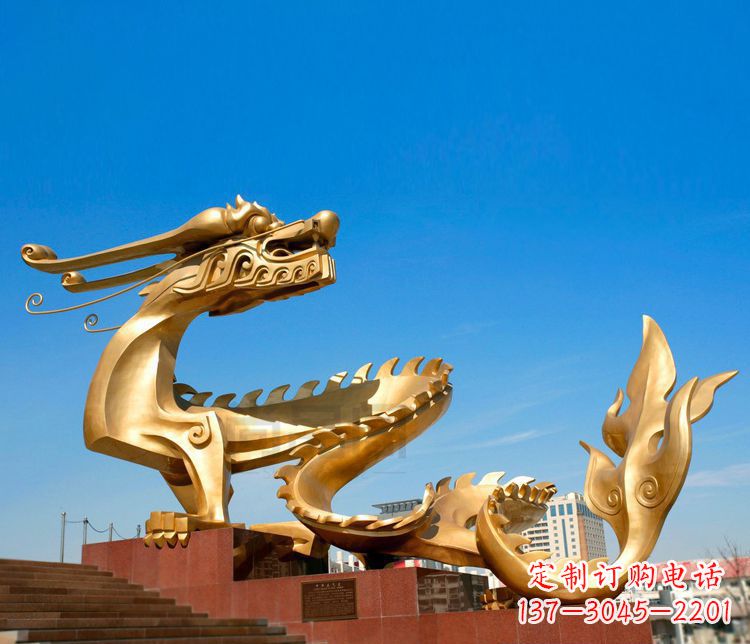 上海不锈钢金龙雕塑