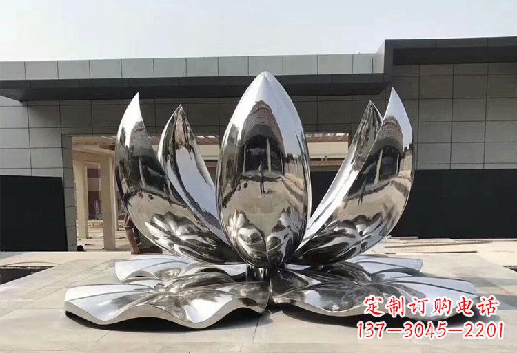 上海不锈钢荷花雕塑