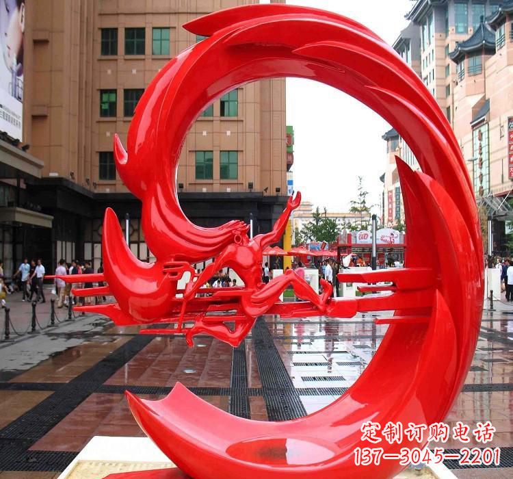 上海夸父雕塑一种不锈钢的艺术