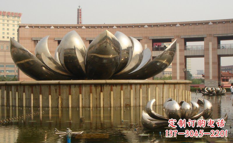 上海不锈钢莲花雕塑一种精美的艺术品