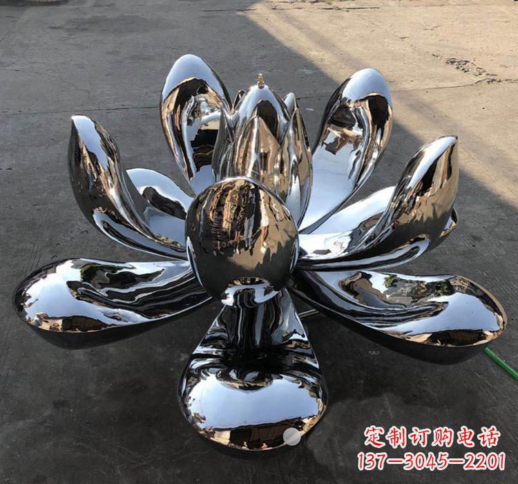 上海不锈钢莲花雕塑精美优雅