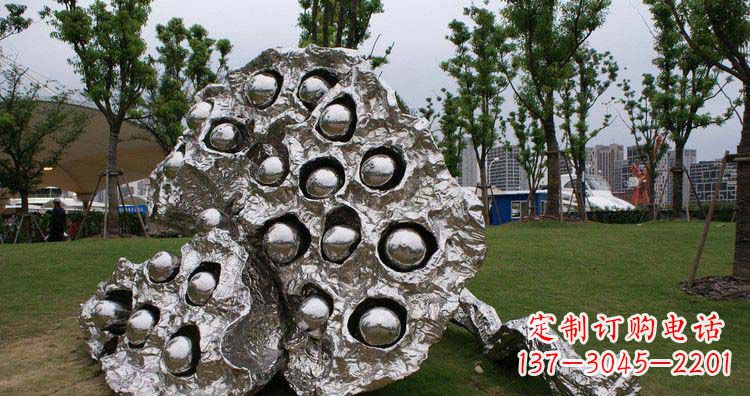 上海不锈钢莲蓬精美雕塑铸就华丽景观