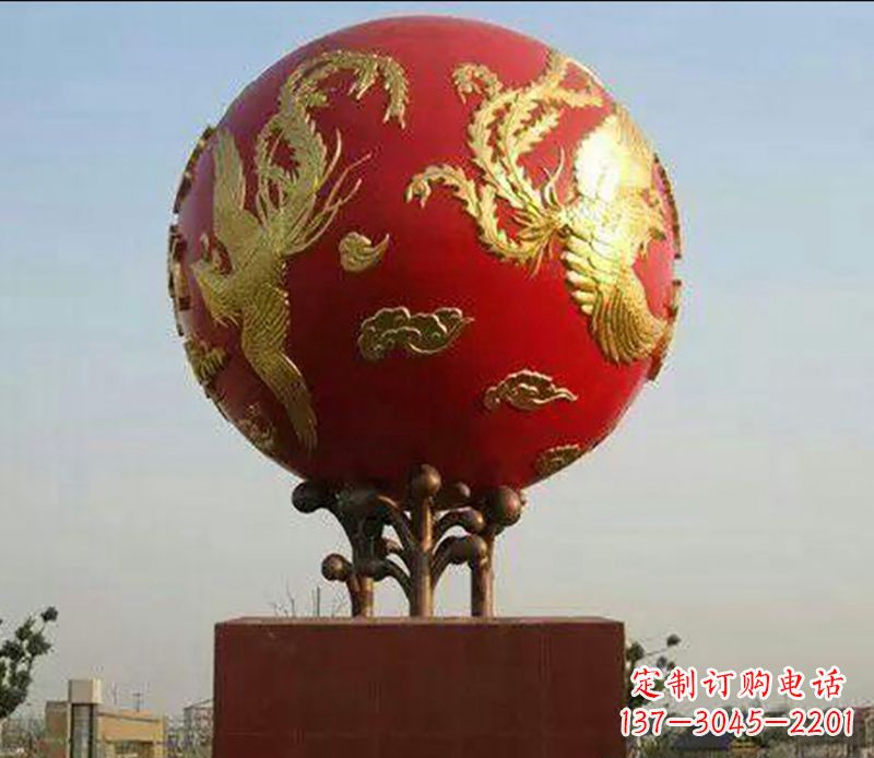 上海不锈钢龙凤呈祥雕塑传统艺术的精美体现