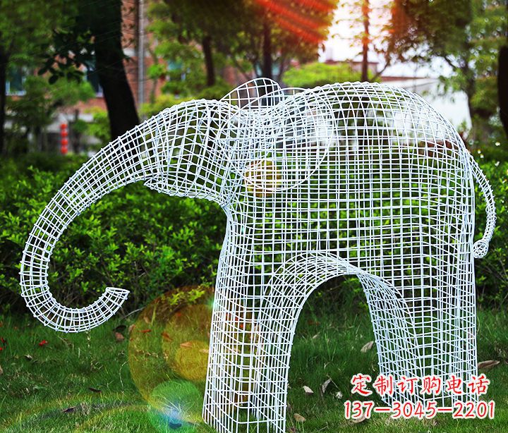 上海不锈钢大象雕塑给城市带来美丽的艺术